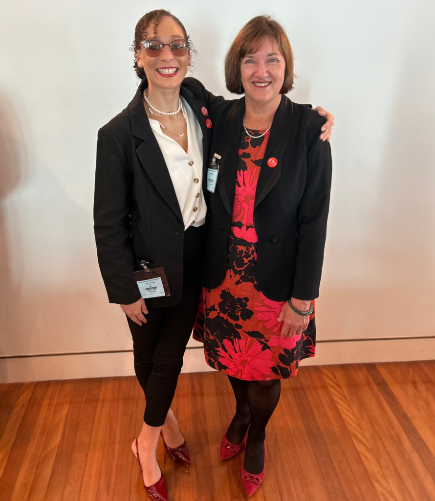 FASD Hub advocate Jessica Birch with FASD Hub Chair Distinguished Professor Elizabeth Elliott AM