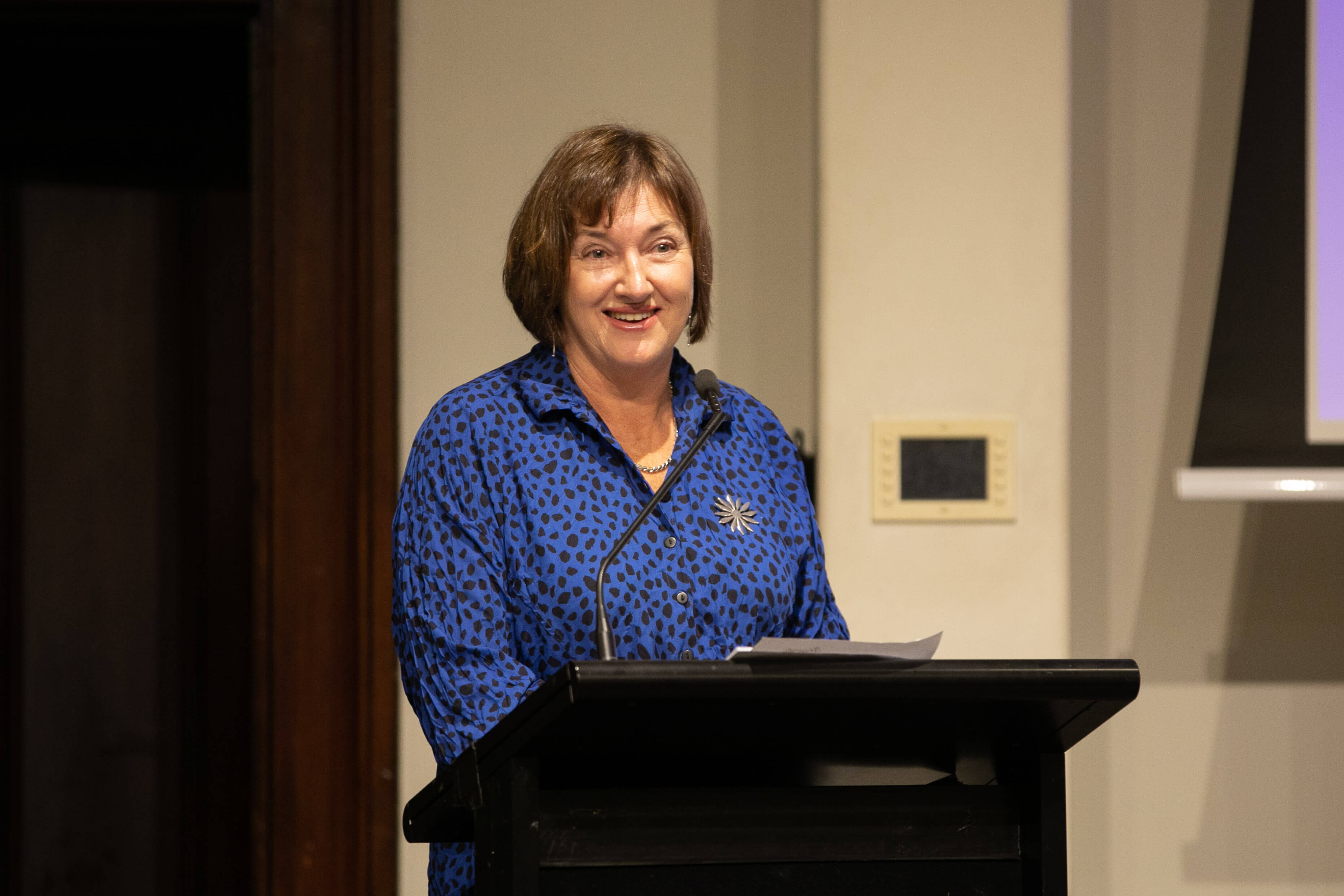 Professor Elizabeth Elliott delivering the 11th Annual Maybanke Lecture