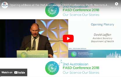 Opening address Minister for Health the Hon Greg Hunt and presentation by Mr David Laffan Assistant Secretary Department of Health at the 2nd Australasian FASD Conference, Perth, Western Australia