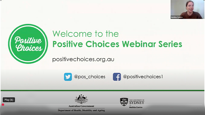 Positive Choices webinar