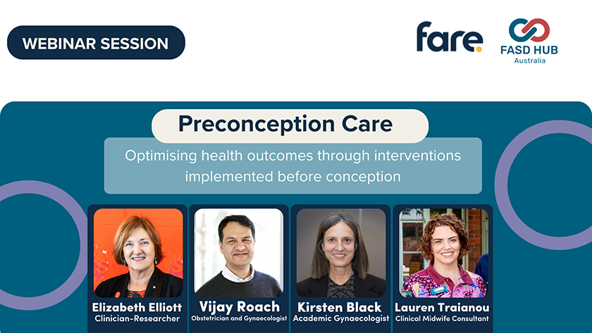 Preconception care webinar tile