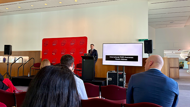Hon. Minister Mark Butler MP addressing the audience at Parliament House.